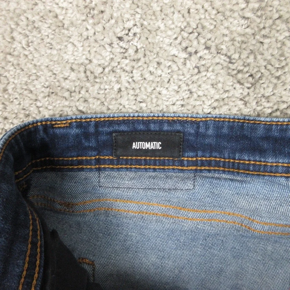 Revtown Jeans Mens 36x30 Blue Automatic Regular Straight Faded Flex Denim Pants